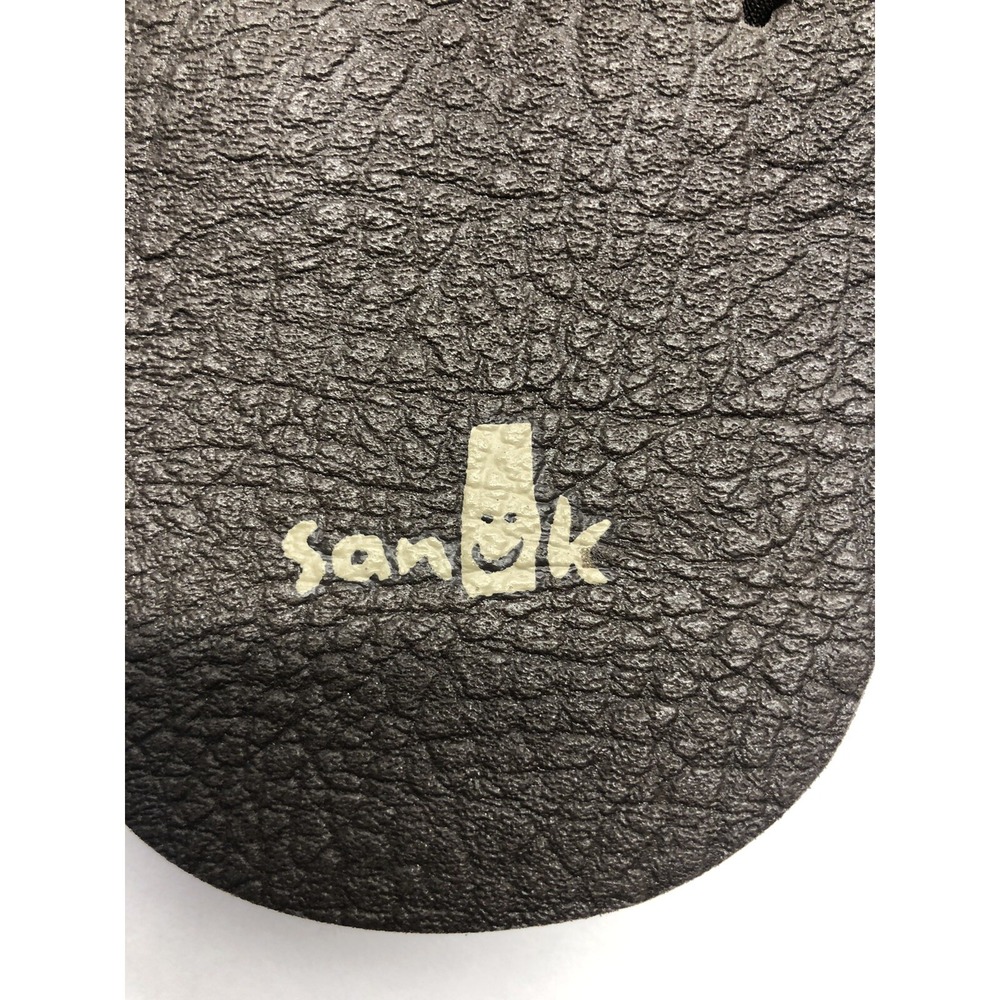 Sanuk Yoga Mat Men's Thong Flip Flop Dark Brown Sandals 13 - Picture 3 of 5